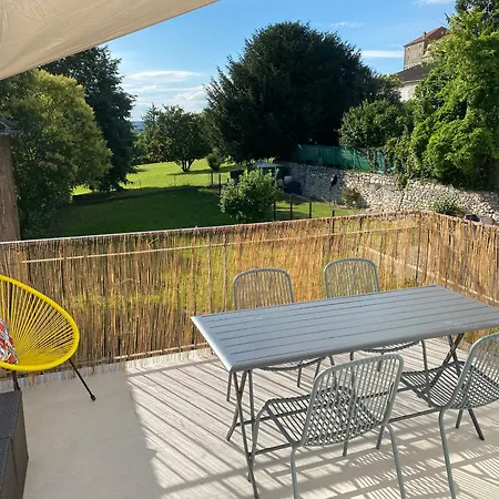 Appartement Spacieux Climatise Avec Terrasse Monflanquin Exterior foto